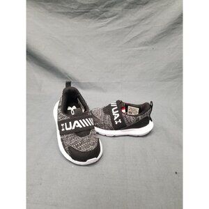 Under Armour BINF Surge 3 Slip Kids Sneakers Black White Size 6K NEW IN BOX!